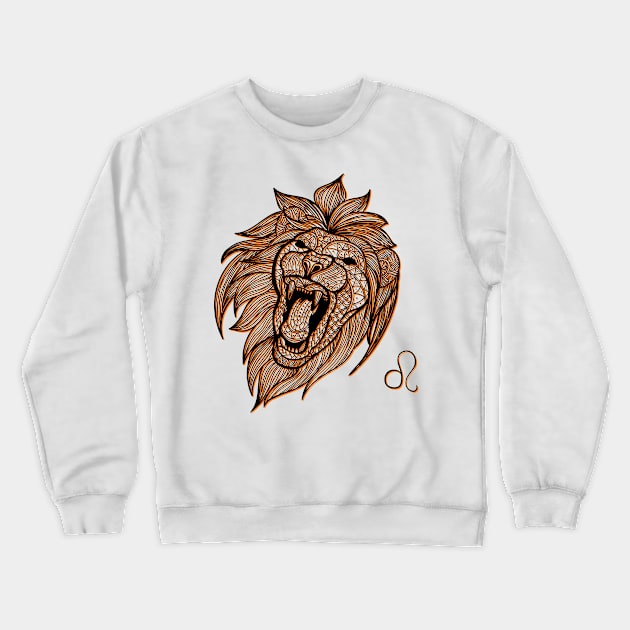 Leo Crewneck Sweatshirt by Feisty Designs 